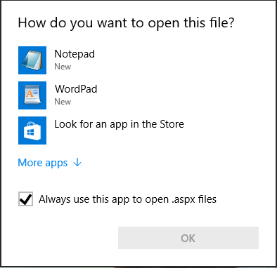 how-to-open-aspx-file