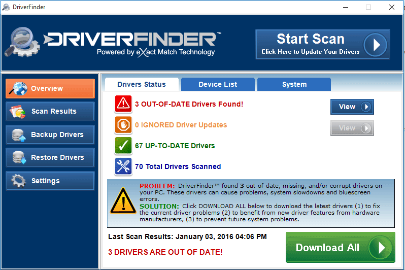 driverfinder windows software