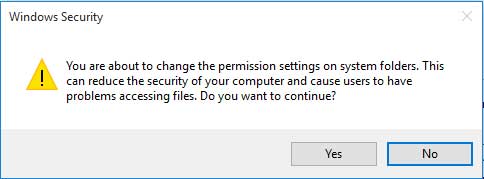 windows security warning pop up message