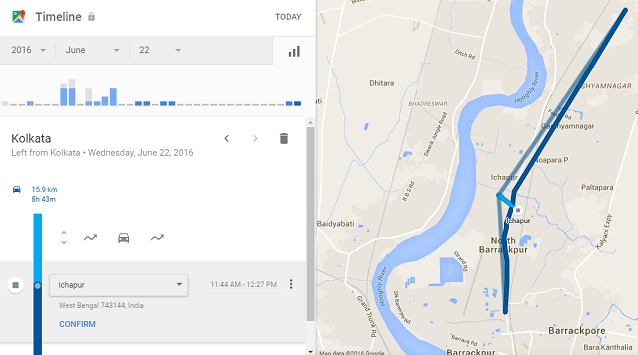 Google Maps Location History or Timeline
