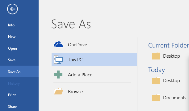 save word file in your pc