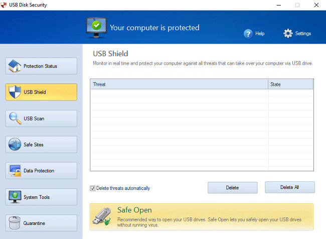 open USB drive safely