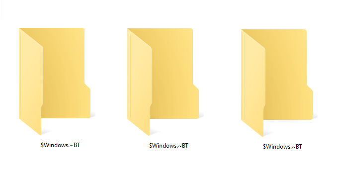 remove $Windows BT folder