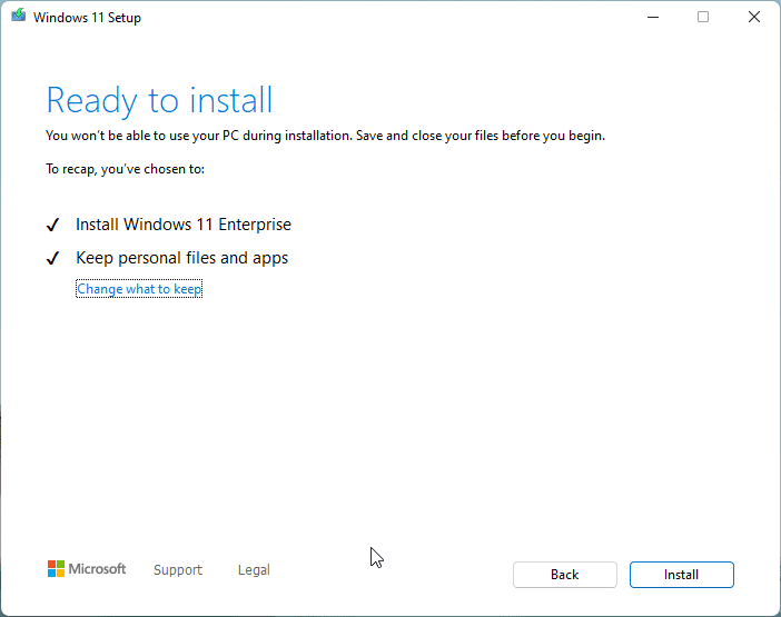 Windows 11 is ready to install on a PC