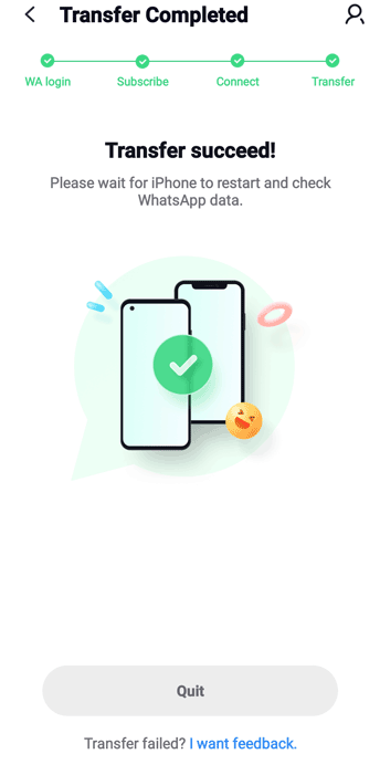 transfer WhatsApp using Wutsapper